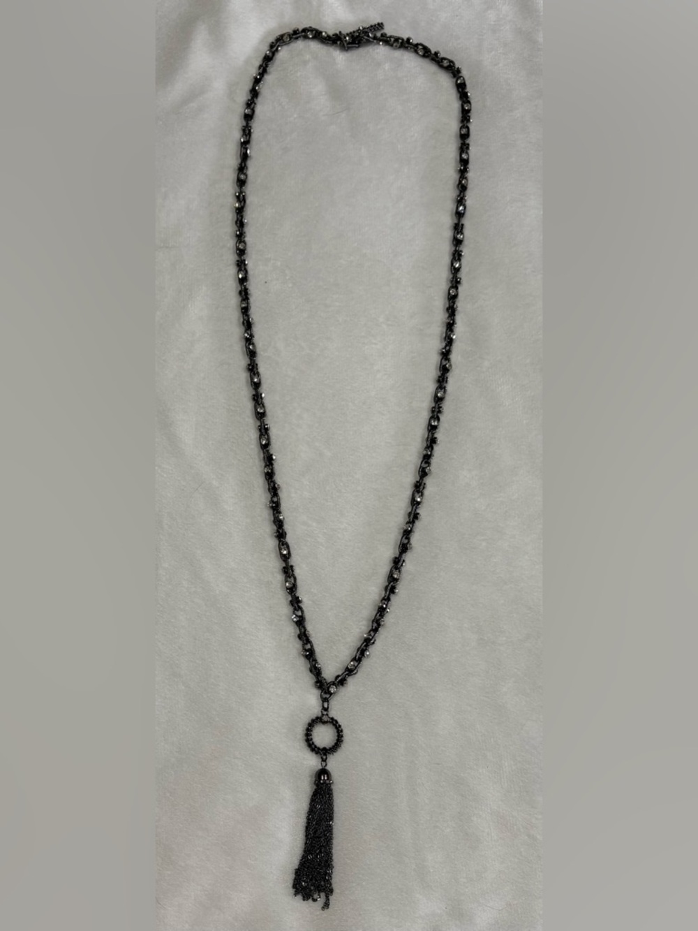 Black chain Tassel Pendant Necklace - Women's Fashion Jewelry